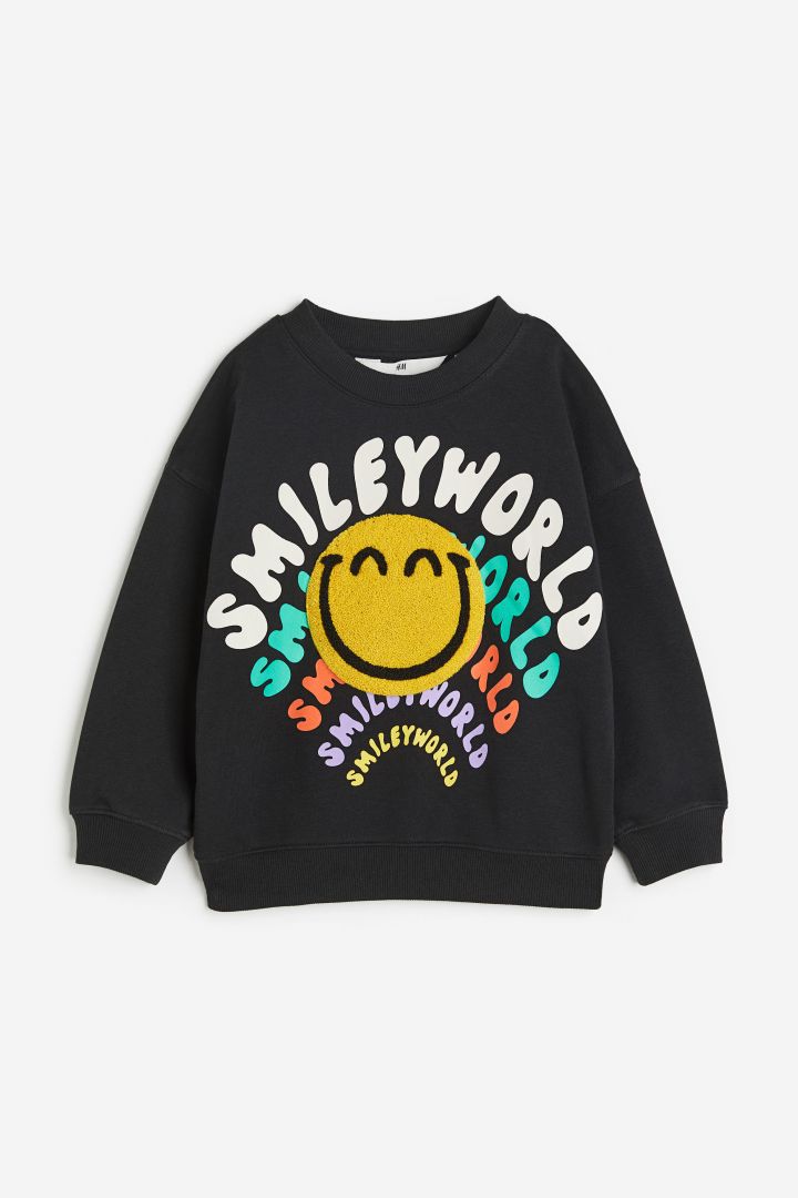 H&m hotsell happy sweatshirt