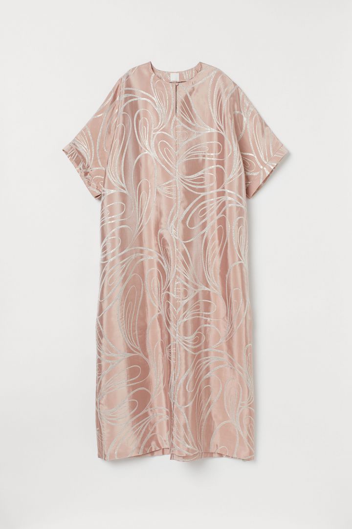 h&m pink kaftan