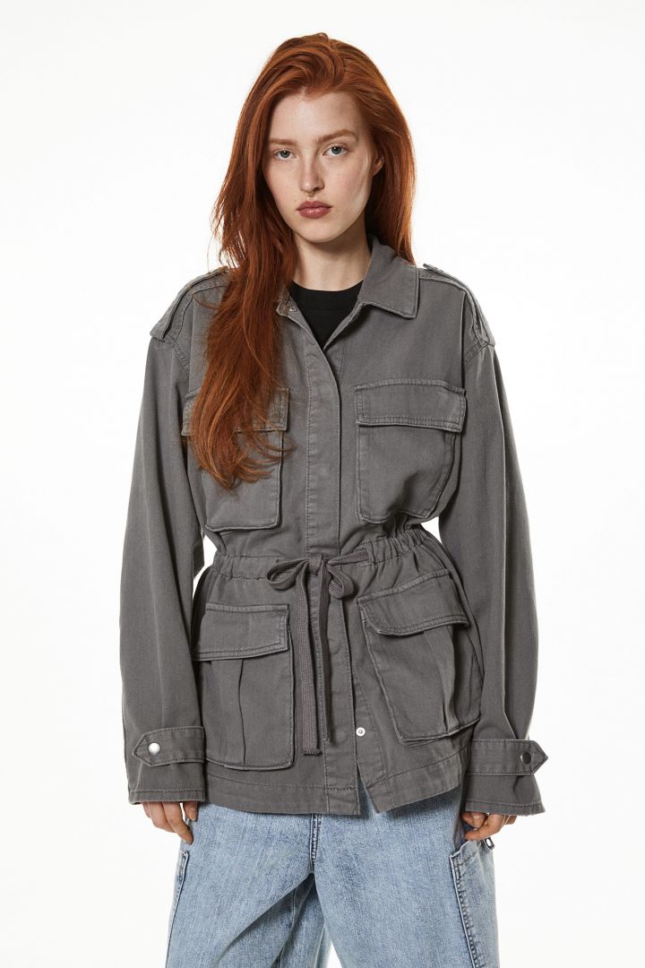 Ladies grey utility on sale jacket